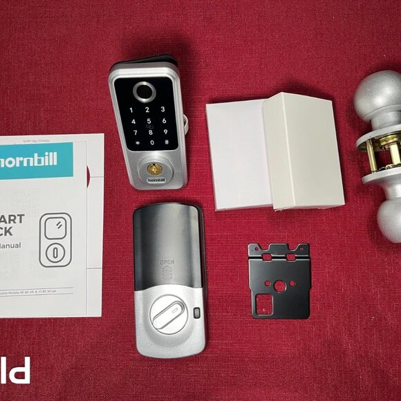 TWO Hornbill Keyless‎ Entry Door Lock Smart Deadbolt with Handlesets - Picture 3 of 12